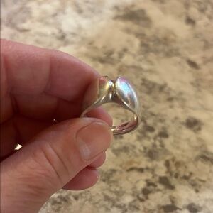 Gorgeous Georg Jensen Sterling Silver ring, Sz 8.5/8.75